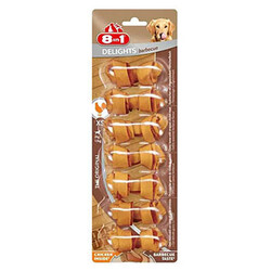 8in1 - 8in1 Delights Barbecue Kemik Tavuklu Köpek Ödülü XS