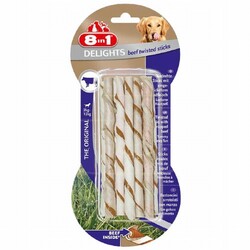 8in1 - 8in1 Delights Bones Biftekli Twested Sticks Burgu Çubuğu Köpek Ödülü 55 Gr 
