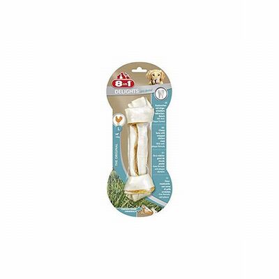 8in1 Delights Pro Dental Bones Düğümlü Tavuklu Ağız Bakım Kemik Köpek Ödülü Large 85 Gr 