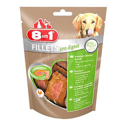 8in1 - 8in1 Fillets Pro Digest Sindirim Sistemi Desteği Tavuk Fileto Köpek Ödülü 80 Gr