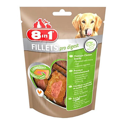 8in1 Fillets Pro Digest Sindirim Sistemi Desteği Tavuk Fileto Köpek Ödülü 80 Gr