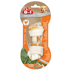 8in1 Delights Bones Düğümlü Tavuklu Ağız Bakım Kemik Köpek Ödülü Small 35 Gr - Thumbnail
