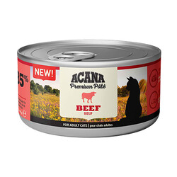 Acana - Acana Premium Pate Sığır Etli Ezme Yetişkin Kedi Konservesi 85 Gr 