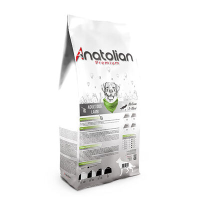 Anatolian Premium Kuzulu Orta ve Büyük Irk Yetişkin Köpek Maması 18 Kg 