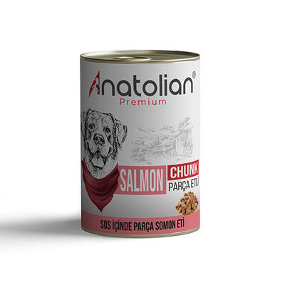 Anatolian Premium Parça Etli Somonlu Yetişkin Köpek Konservesi 6 Adet 400 Gr  Anatolian Premium Parça Etli Somonlu Yetişkin Köpek Konservesi 6 Adet 400 Gr