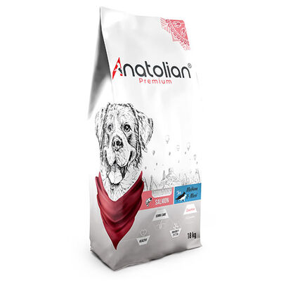Anatolian Premium Somonlu Orta ve Büyük Irk Yetişkin Köpek Maması 18 Kg 