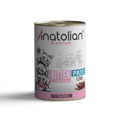Anatolian Premium Tavuklu Ezme Yavru Kedi Konservesi 400 Gr 