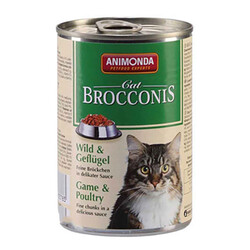 Animonda - Animonda Brocconis Av Hayvanlı ve Kümes Hayvanlı Yetişkin Kedi Konservesi 400 Gr