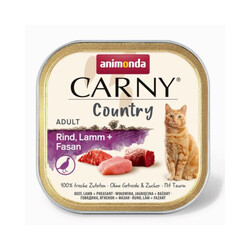 Animonda - Animonda Carny Country Sığırlı Kuzulu ve Sülünlü Yetişkin Kedi Konservesi 100 Gr 