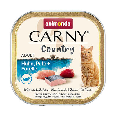 Animonda Carny Country Tavuklu Hindili ve Alabalıklı Yetişkin Kedi Konservesi 100 Gr 