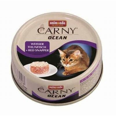 Animonda Carny Ocean Ton Balıklı ve Kırlangıç Balıklı Yetişkin Kedi Konservesi 6 Adet 80 Gr 