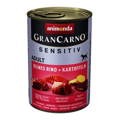 Animonda - Animonda Gran Carno Sensitiv Sığırlı Patatesli Yetişkin Köpek Konservesi 400 Gr 