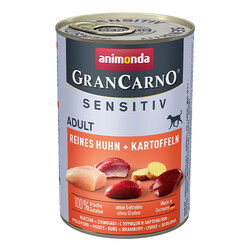 Animonda - Animonda Gran Carno Sensitiv Tavuklu Patatesli Yetişkin Köpek Konservesi 400 Gr 