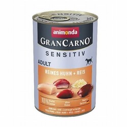 Animonda - Animonda GranCarno Sensitive Tavuklu ve Pirinçli Yetişkin Köpek Konservesi 400 Gr 