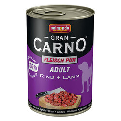 Animonda - Animonda GranCarno Sığır Etli ve Kuzulu Yetişkin Köpek Konservesi 400 Gr 