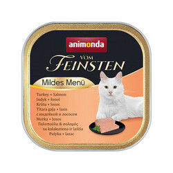 Animonda - Animonda Vom Feinsten Hindili ve Somonlu Kısırlaştırılmış Kedi Konservesi 6 Adet 100 Gr 