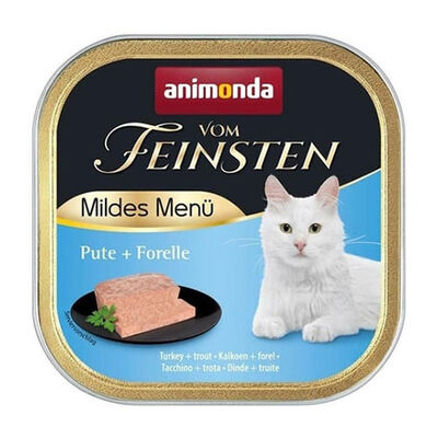 Animonda Vom Feinsten Mildes Menu Hindi Etli ve Alabalıklı Yetişkin Kedi Konservesi 100 Gr 
