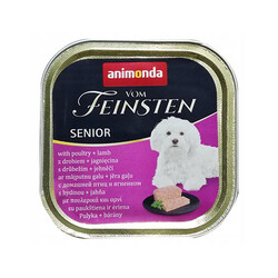 Animonda - Animonda Vom Feinsten Senior Kümes Hayvanlı ve Kuzulu Yaşlı Köpek Konservesi 150 Gr 