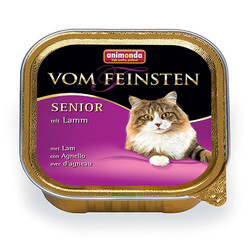 Animonda - Animonda Vom Feinsten Senior Kuzu Etli Yaşlı Kedi Konservesi 6 Adet 100 Gr 