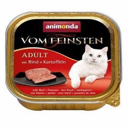 Animonda - Animonda Vom Feinsten Sığır Etli ve Patatesli Yetişkin Kedi Konservesi 6 Adet 100 Gr 