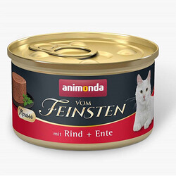Animonda - Animonda Vom Feinsten Sığırlı ve Ördekli Yetişkin Kedi Konservesi 85 Gr 