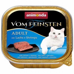 Animonda - Animonda Vom Feinsten Somonlu ve Karidesli Yetişkin Kedi Konservesi 6 Adet 100 Gr 
