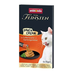 Animonda - Animonda Vom Snack Carny Karaciğer Ezmeli Kedi Kreması 6x15 Gr 