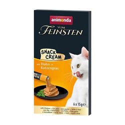Animonda - Animonda Vom Snack Carny Tavuklu & Kedi Otlu Kedi Kreması 6x15 Gr 