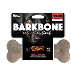 BarkBone - BarkBone Original Bacon Aromalı Bitmeyen Köpek Çiğneme Kemiği Büyük Boy 20 Cm 
