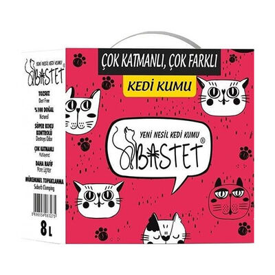 Bastet Topaklanan Premium Doğal Kedi Kumu 8 Lt 