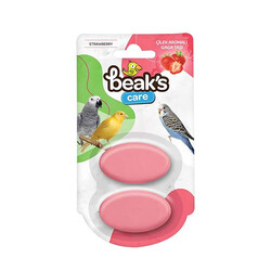 Beaks - Beaks Çilek Aromalı Kuş Gaga Taşı İkili 