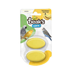 Beaks - Beaks Muz Aromalı Kuş Gaga Taşı İkili 