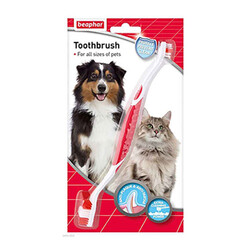 Beaphar - Beaphar Çift Taraflı Kedi Köpek Diş Fırçası 