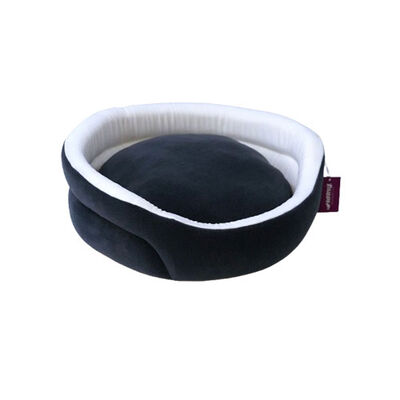 Bedspet Ağızlıklı Sepet Kedi ve Küçük Irk Köpek Yatağı Füme 