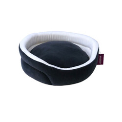 Bedspet - Bedspet Ağızlıklı Sepet Kedi ve Küçük Irk Köpek Yatağı Füme 