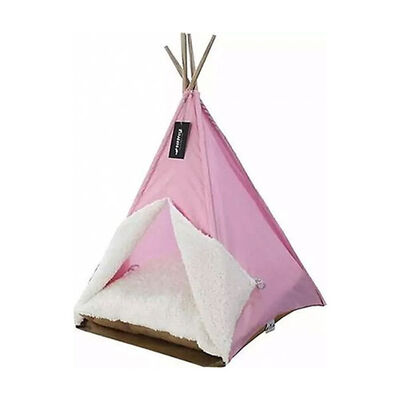 Bedspet Kedi ve Küçük Irk Köpek Çadırı ​Pembe 50x50x70 Cm 