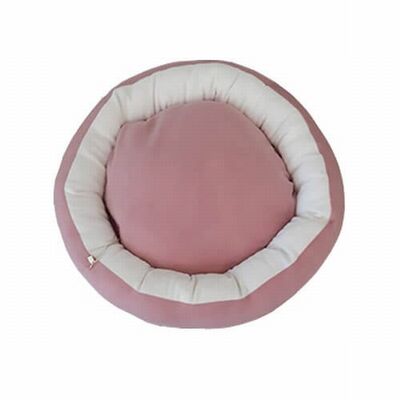 Bedspet Simit Kedi ve Küçük Irk Köpek Yatağı Pembe 