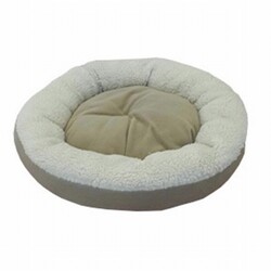 Bedspet - Bedspet Simit Kedi ve Küçük Irk Köpek Yatağı Bej 