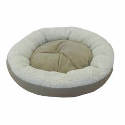 Bedspet Simit Kedi ve Küçük Irk Köpek Yatağı Bej 