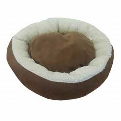 Bedspet Simit Kedi ve Küçük Irk Köpek Yatağı Kahverengi 