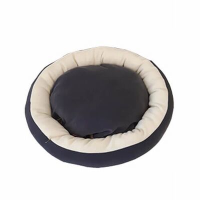 Bedspet Simit Kedi ve Küçük Irk Köpek Yatağı Koyu Gri Kahve 