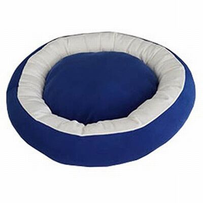 Bedspet Simit Kedi ve Küçük Irk Köpek Yatağı Mavi Beyaz 