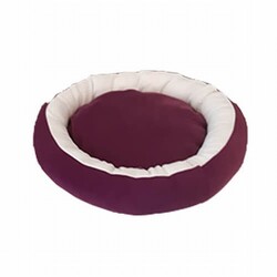 Bedspet - Bedspet Simit Kedi ve Küçük Irk Köpek Yatağı Mor Beyaz 