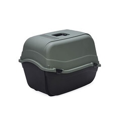 Beeztees Kapalı Kedi Tuvaleti Koku Filtreli Antrasit Koyu Mavi 64x44x46 Cm - Thumbnail