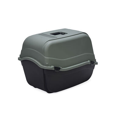 Beeztees Kapalı Kedi Tuvaleti Koku Filtreli Antrasit Koyu Mavi 64x44x46 Cm 