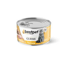 Bestpet - BestPet Gurme Jelly Tavuklu Tahılsız Yetişkin Kedi Konservesi 85 Gr 