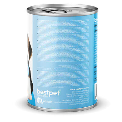 BestPet Parça Etli Kuzu Etli Yavru Köpek Konservesi 400 Gr 