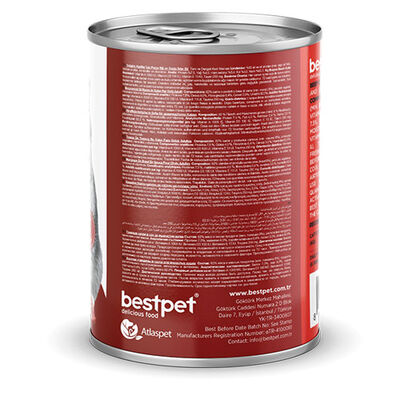 BestPet Parça Etli Sığrlı Etli Yetişkin Kedi Konservesi 400 Gr 