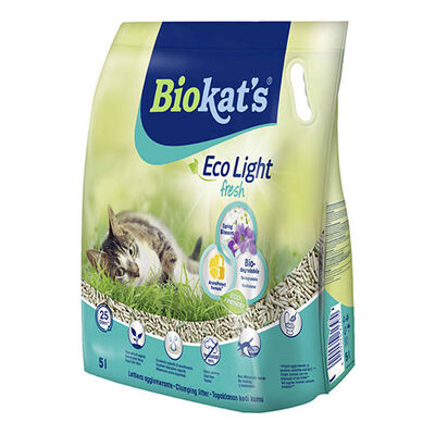 Biokat's Eco Light Fresh Spring Blossom Bahar Çiçeği Kokulu Pelet Kedi Kumu 5 Lt 