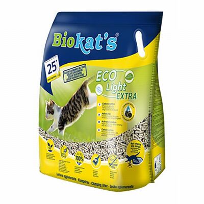 Biokats Eco Light Extra Aktif Karbonlu Pelet Kedi Kumu 5 Lt 